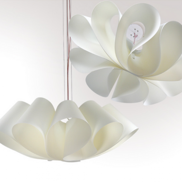 Luminaria decorativa Flux en textil fabricada por El Torrent